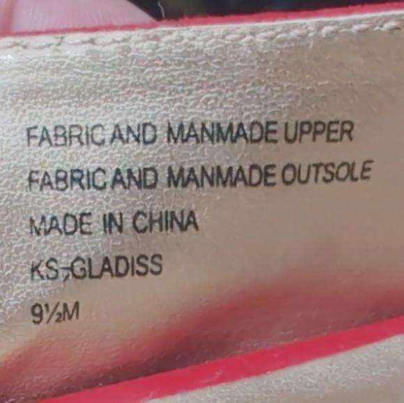 Karen Scott Sz 9.5 Elegant Red Slingback Heels Gladiss - Picture 8 of 9